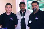 Seen at the launch of MS Video Sonic are from left to right: Peter Dicks (MS International), Moosa Mangel (All Serve Security) and Yusuf Mather (MS International)